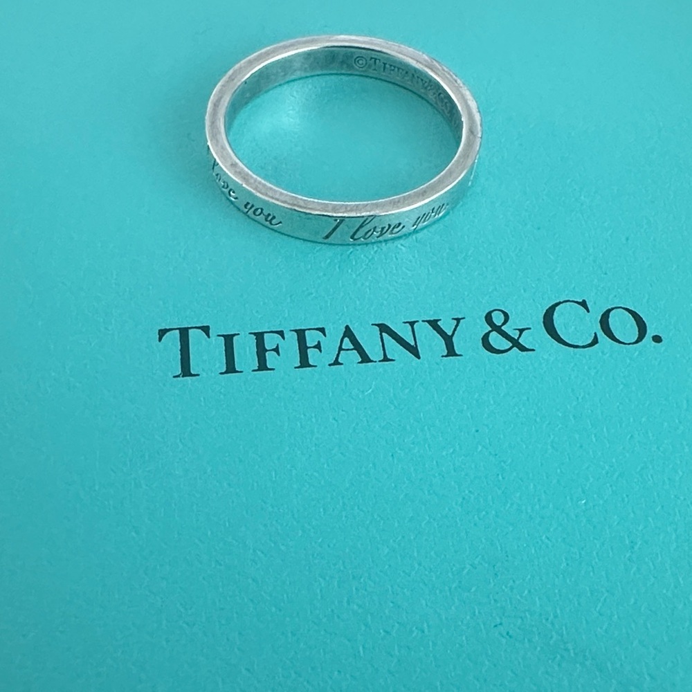 Tiffany & Co. “I love you” notes ring